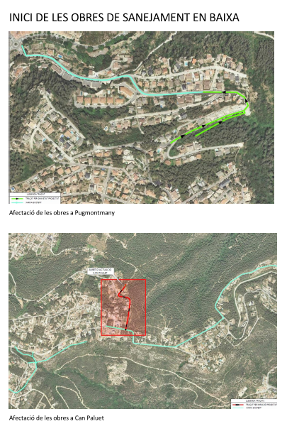 Afecaciones obras saneamiento cervello