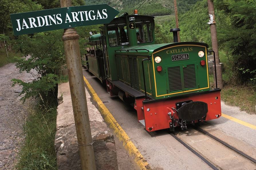 Tren del ciment a La Pobla de Lillet Diputaciu00f3 de Barcelona