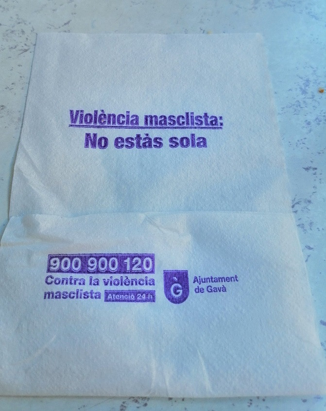 Servilleta violencia machista