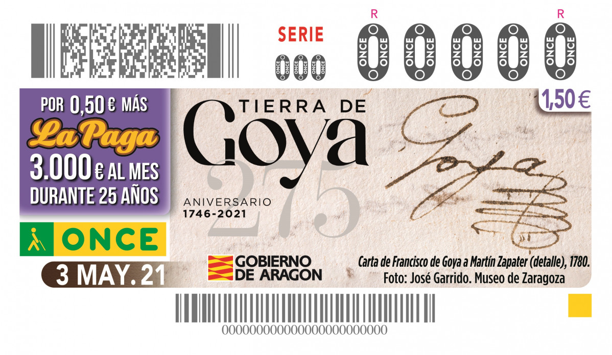 Cupu00f3n 3 de mayo 275u00ba Francisco de Goya CEROS A 5