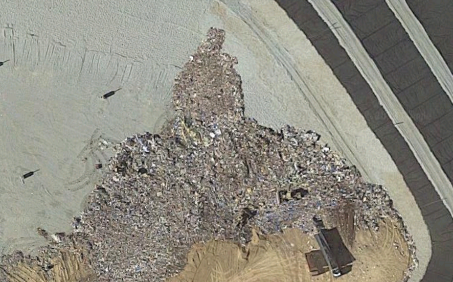 Captura au00e9rea del vertedero de Can Mata @Google Maps