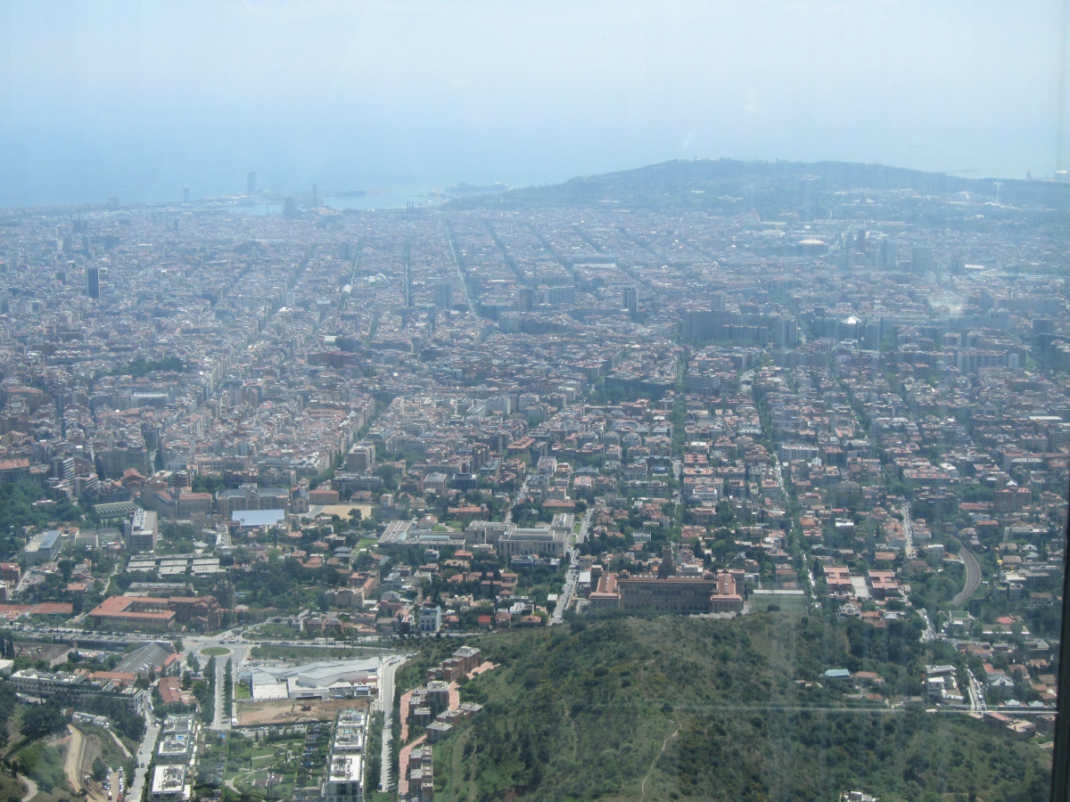 Vista au00e9rea de Barcelona (imagen de archivo)