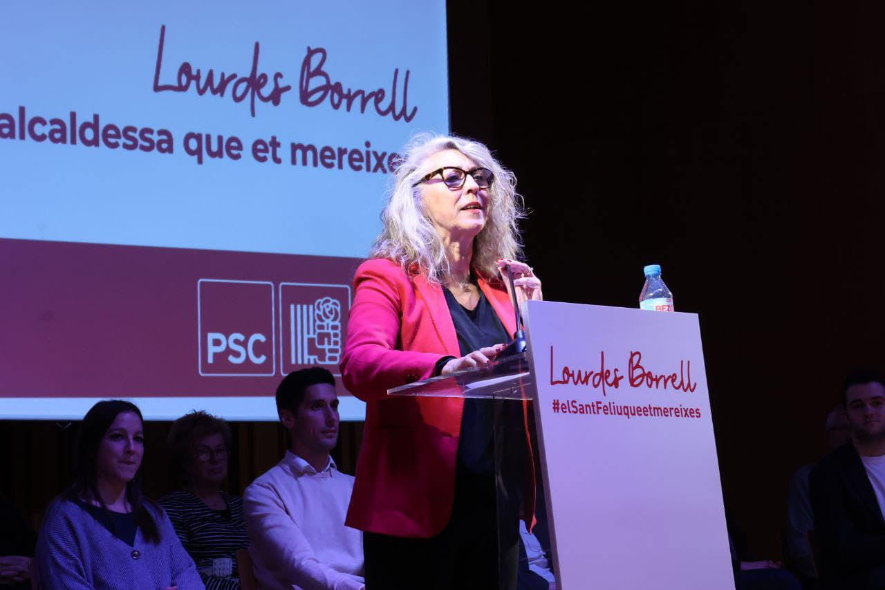 El PSC de Sant Feliu presenta a Lourdes Borrell como candidata a la