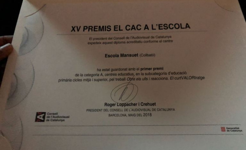 Premio CAC Escola Collbato