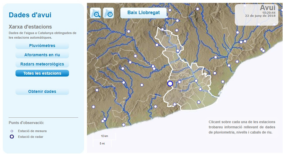 Radar agua baix llobregat