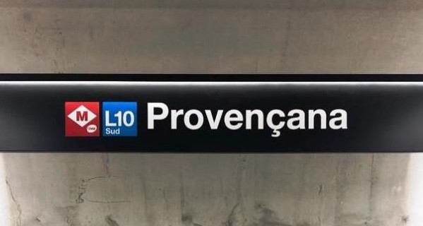Metro barcelona parada provencana hospitalet linea L10 sud