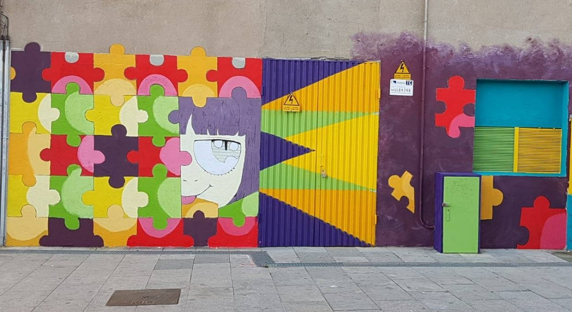 Mural factoria artistas cornella