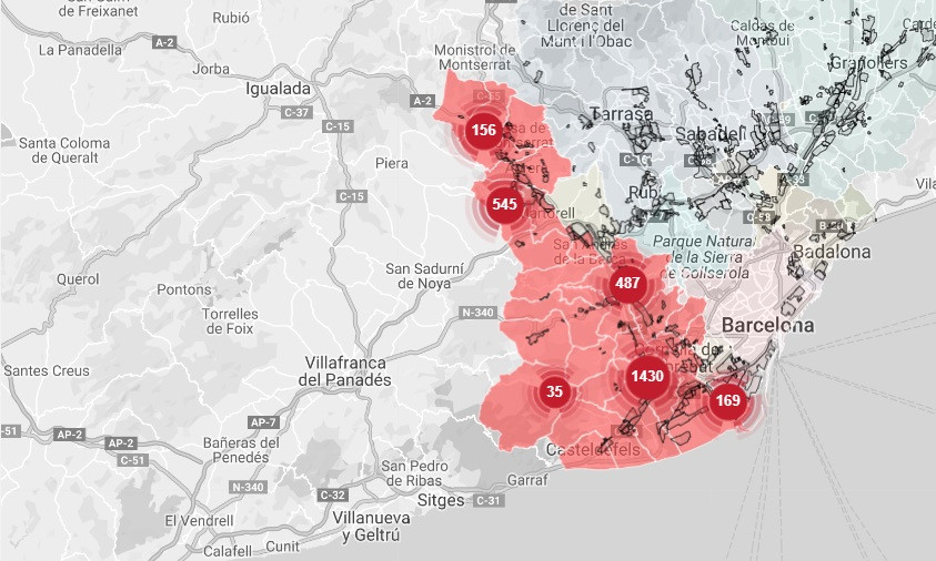 Mapa naves baix llobregat