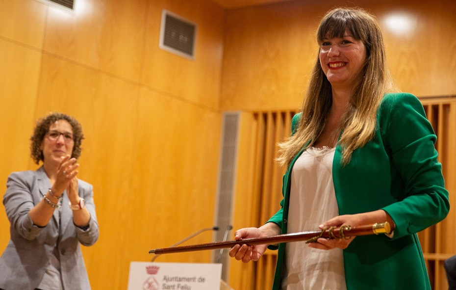 Toma posesion lidia muñoz alcaldesa de sant feliu