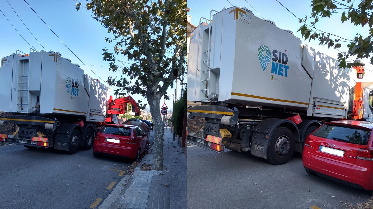 Camion basura sant joan despi viladecans