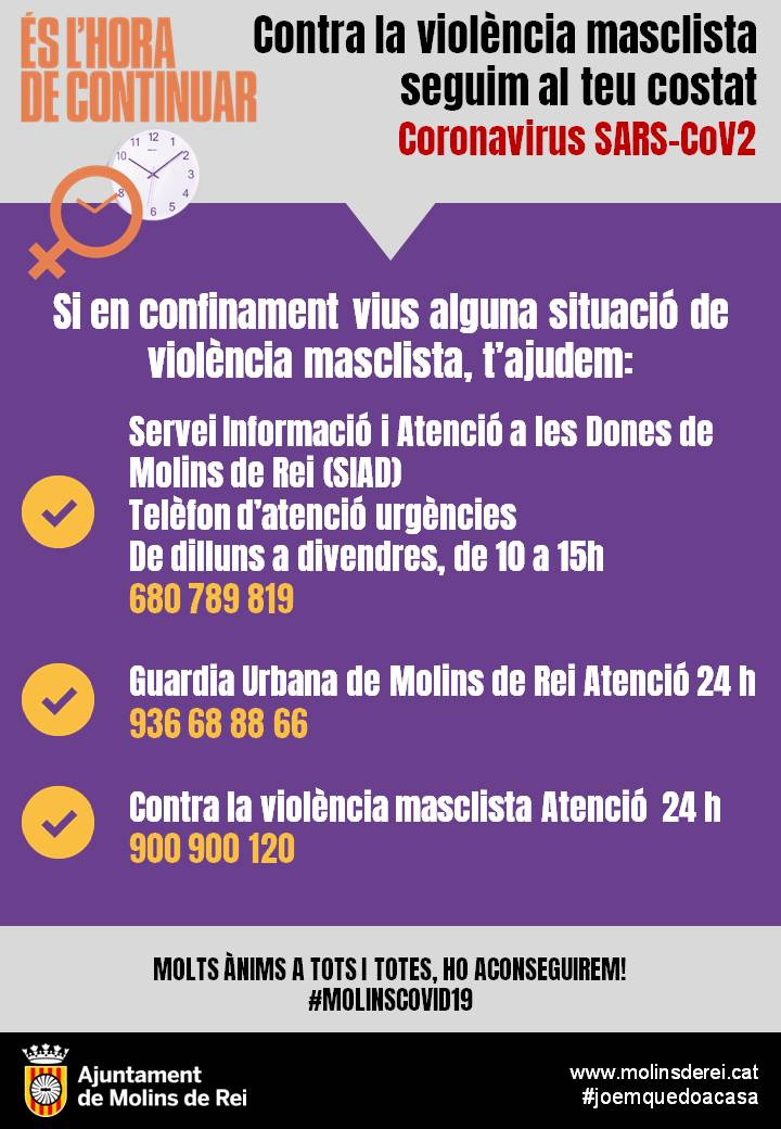 Contra la violu00e8ncia masclista atenciu00f3 24h