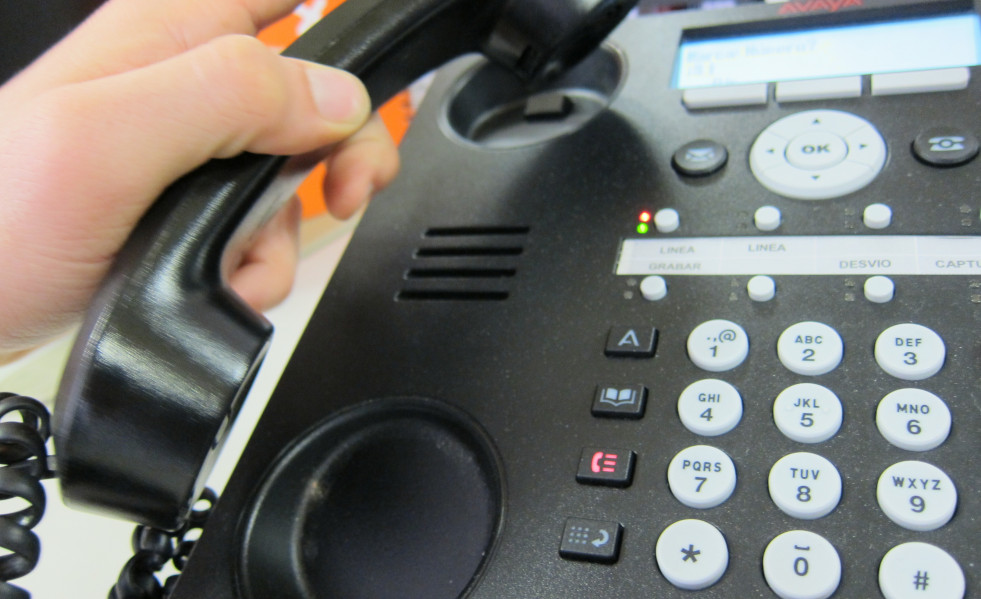 Llamada a través de teléfono fijo