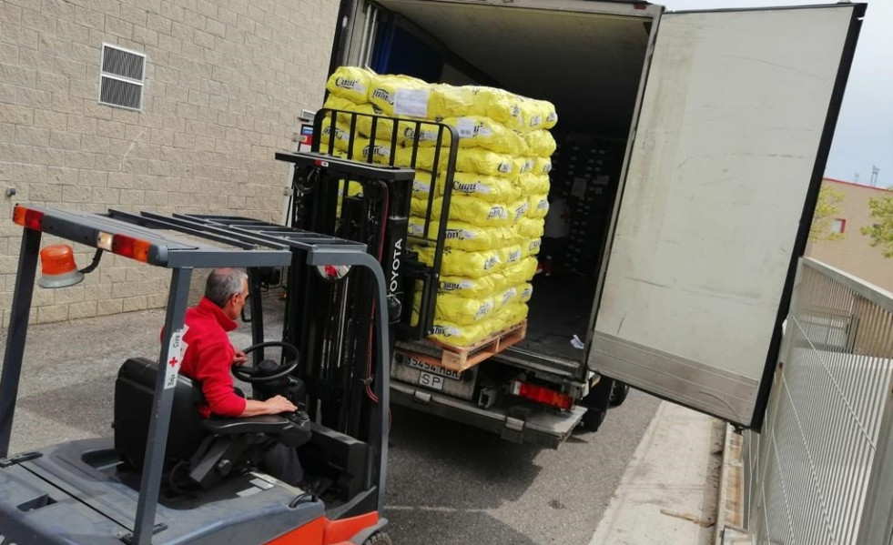 Donación a través de la app de T-Systems y Mercabarna