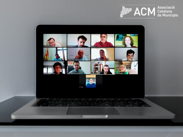 Reunión telemática de la comisión de presidencia de la Associació Catalana de Municipios (ACM).