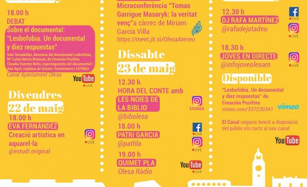Olesa Cultura Confinada 21 24 maig