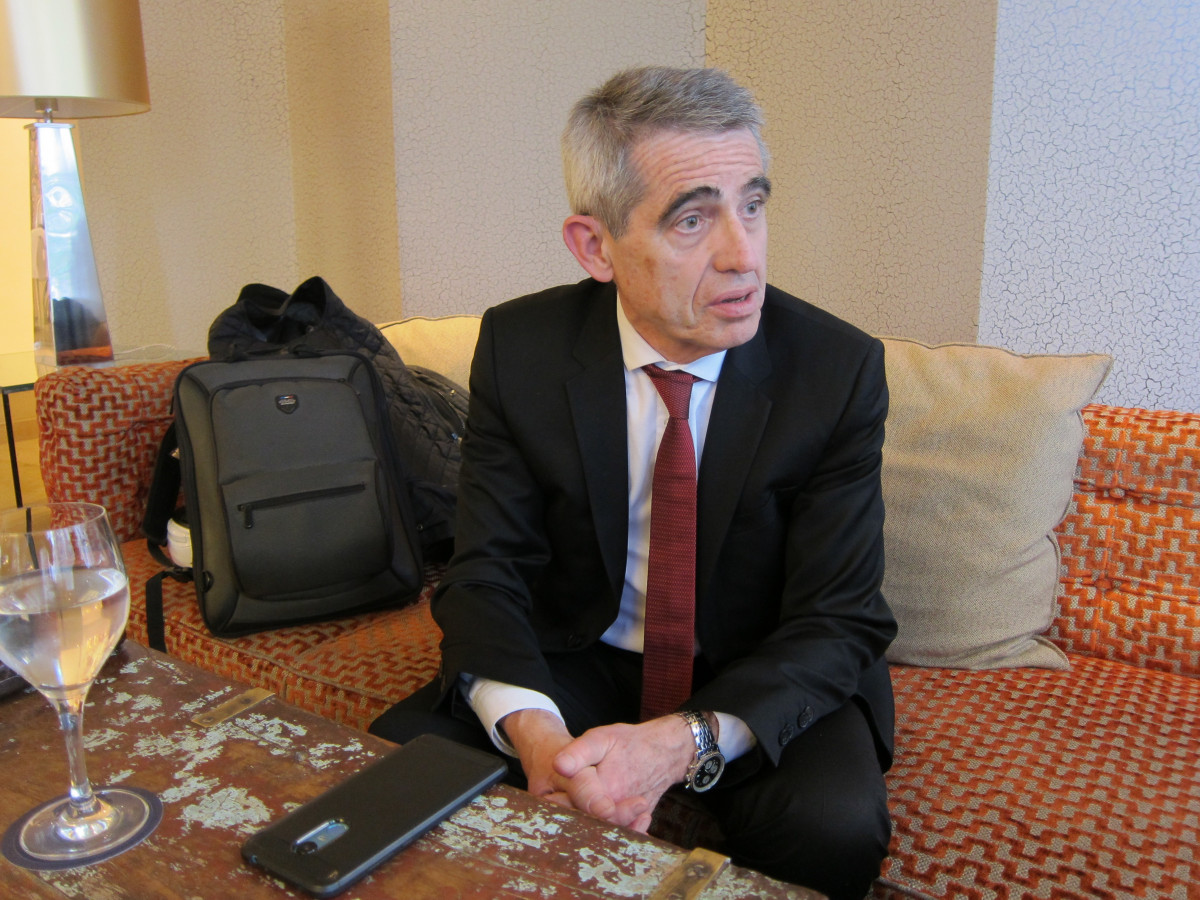 El exletrado mayor del Parlament Antoni Bayona en una entrevista con Europa Press.