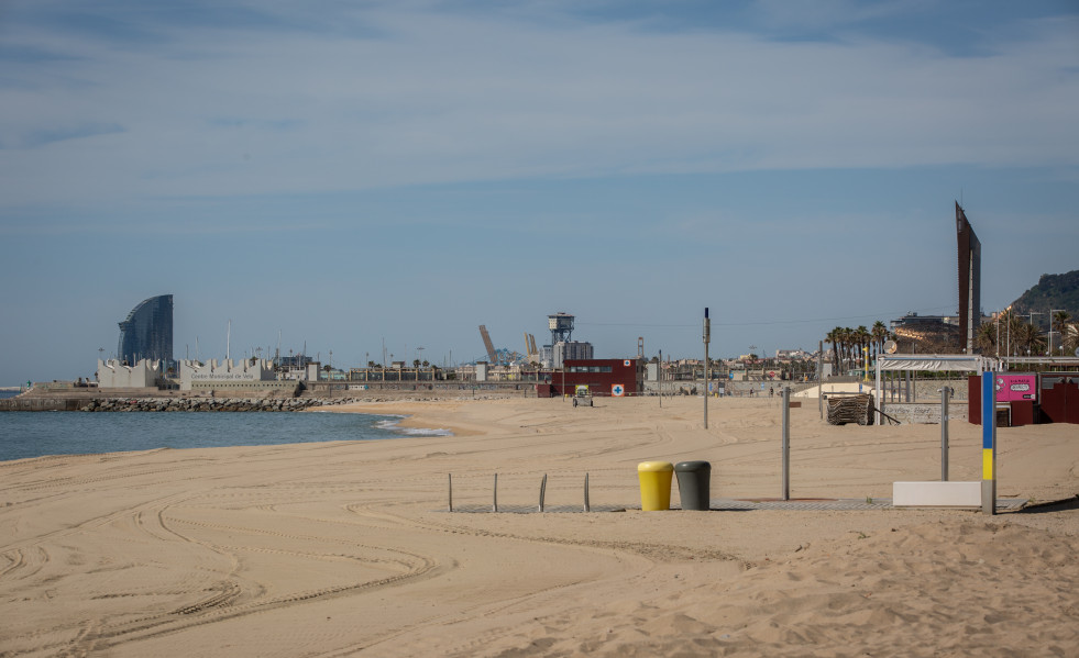 Base náutica de la playa del Bogatell.