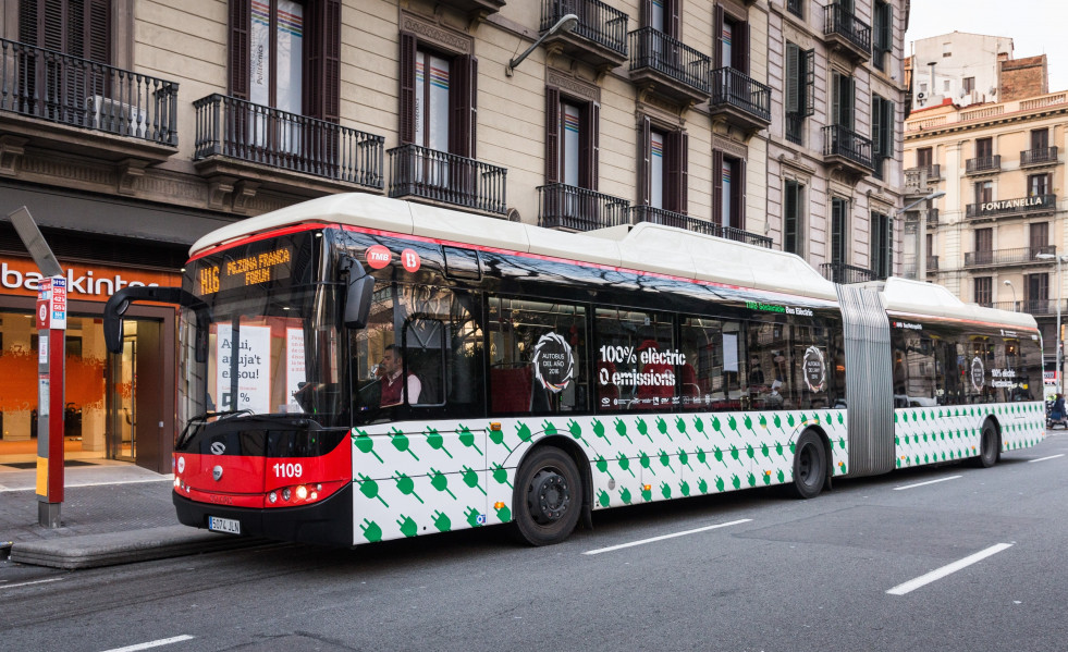 Autobús eléctrico de Transports Metropolitans de Barcelona de la línea H16