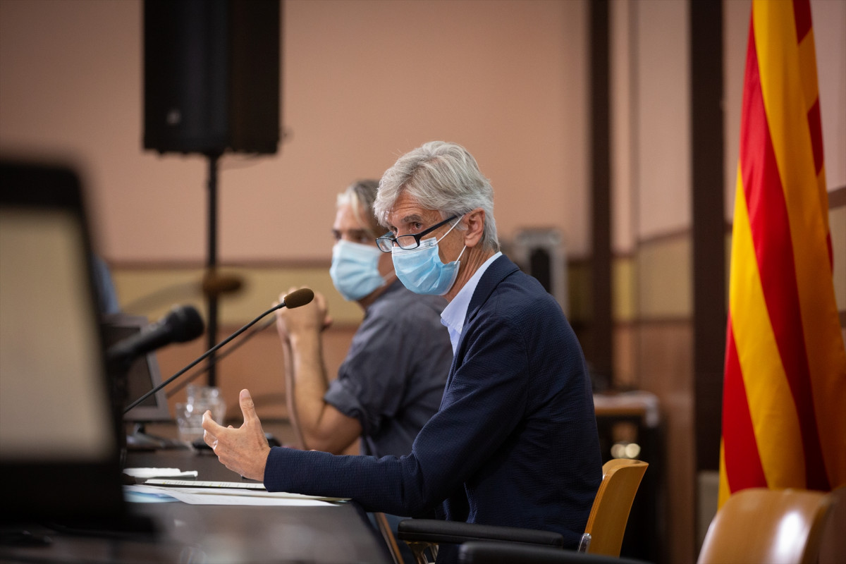 El secretari de Salut Pública de la Generalitat, Josep Maria Argimon, ofereix una roda de premsa a la Conselleria de la Salut per tractar l'evolució de la pandèmia a la regió, a Barcelona, Catalunya (Espanya) 22 de setembre del 2020.