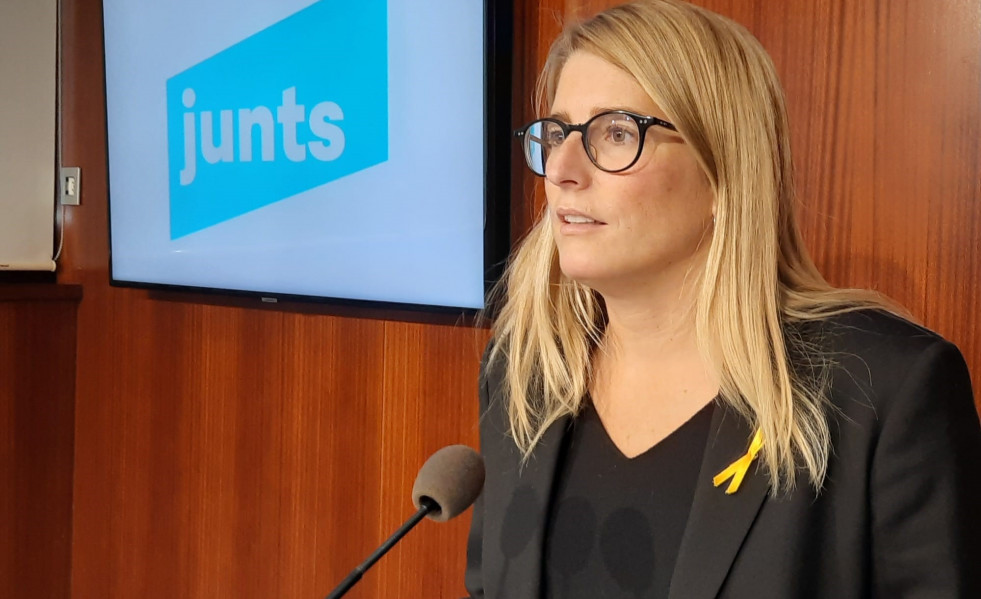 La líder de JxCat en Barcelona, Elsa Artadi, ha tendido la mano este viernes a ERC para 