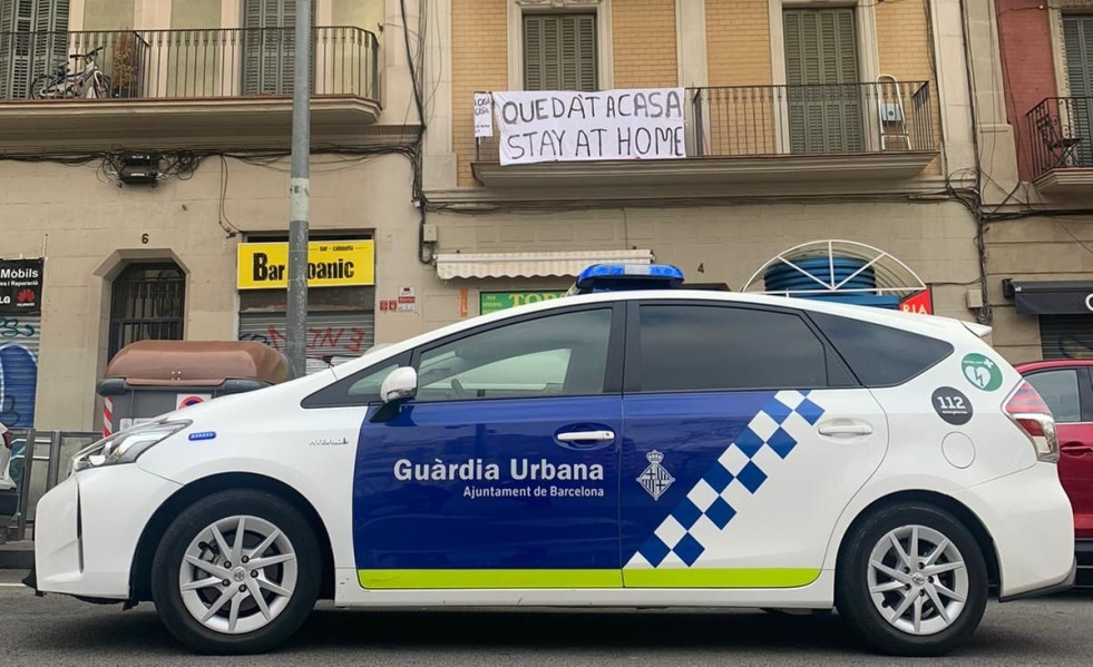 Un coche de la Guardia Urbana de Barcelona.