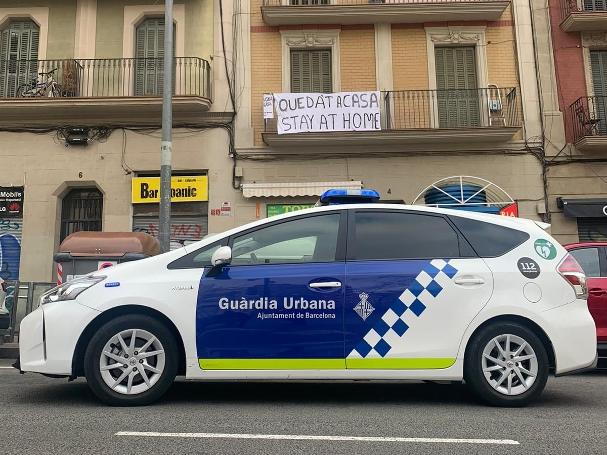 Un coche de la Guardia Urbana de Barcelona.