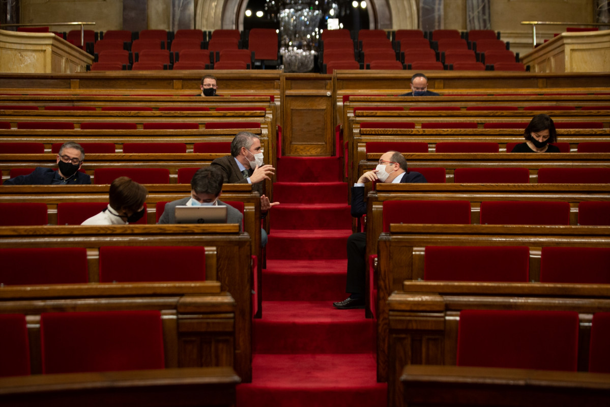 Diputación Permanente del Parlament, en Barcelona, Catalunya (España), a 20 de enero de 2021.