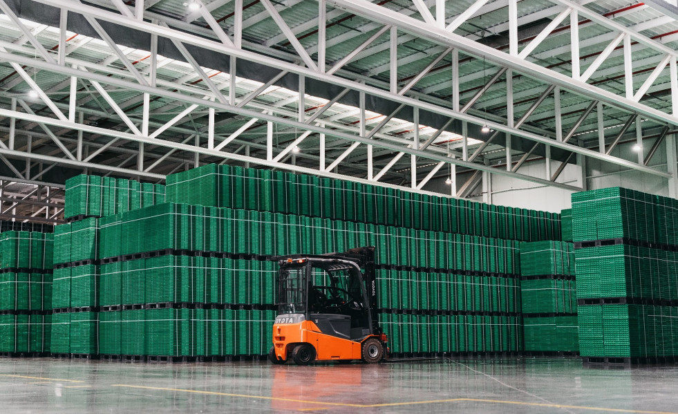 Instalaciones del proveedor de elementos de logística de Mercadona Logifruit