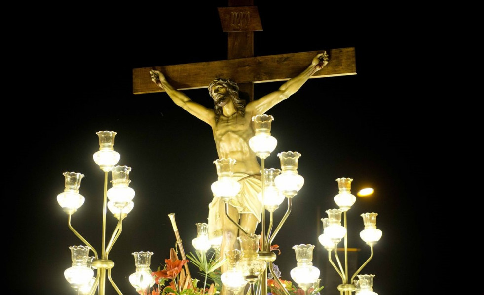 Archivo - La Cofradía del Santísimo Cristo de los Pescadores de Cabo de Palos preparando su Semana Santa en 2019