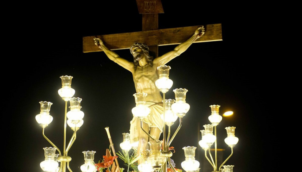 Archivo - La Cofradía del Santísimo Cristo de los Pescadores de Cabo de Palos preparando su Semana Santa en 2019