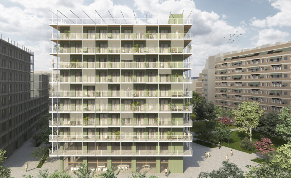 Archivo - Proyecto de Aprop en el barrio barcelonés de la Bordeta