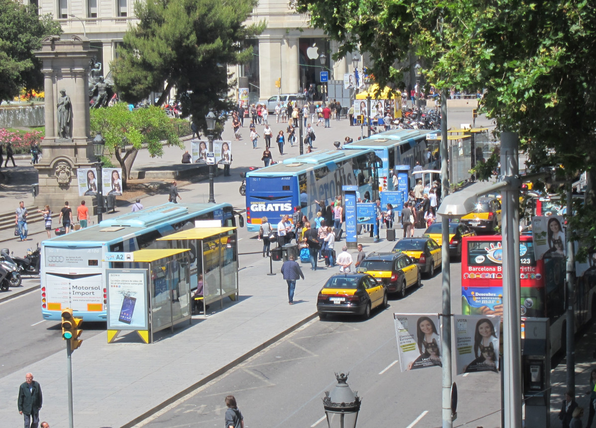 Aerobus, autobusos a l'Aeroport de Barcelona