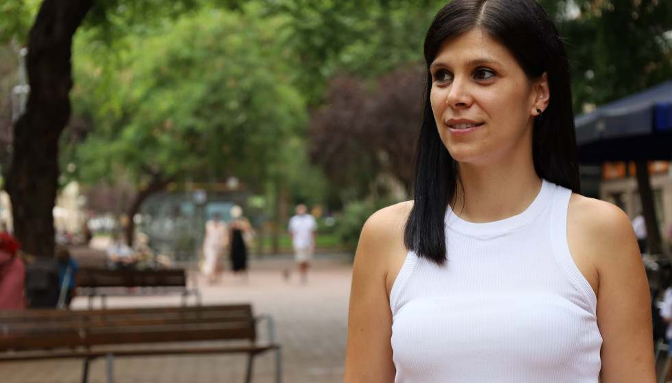 La secretaria general adjunta y portavoz de ERC, Marta Vilalta, en una entrevista de Europa Press.