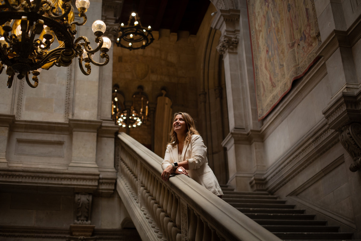 Archivo - La concejal y secretaria general de BCN Canvi, Eva Parera, en el Ayuntamiento de Barcelona - Archivo