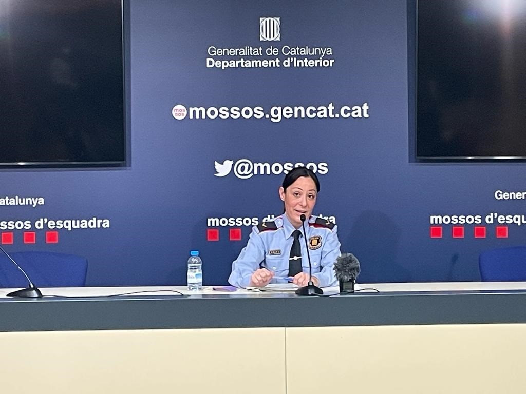 La jefa de la Unidad Central de Atención y Seguimiento de la Víctima de los Mossos d'Esquadra, durante las declaraciones