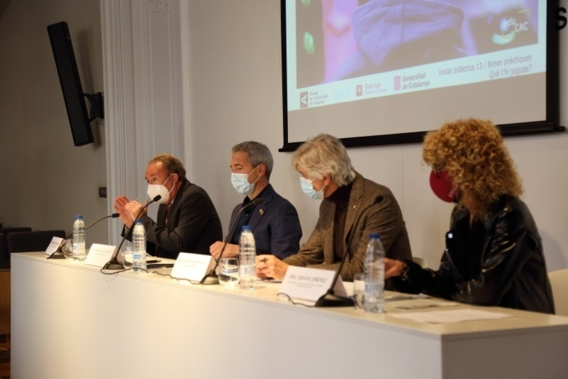 EuropaPress 4151398 presidente cac roger loppacher conseller eduacion josep gonzalez cambray