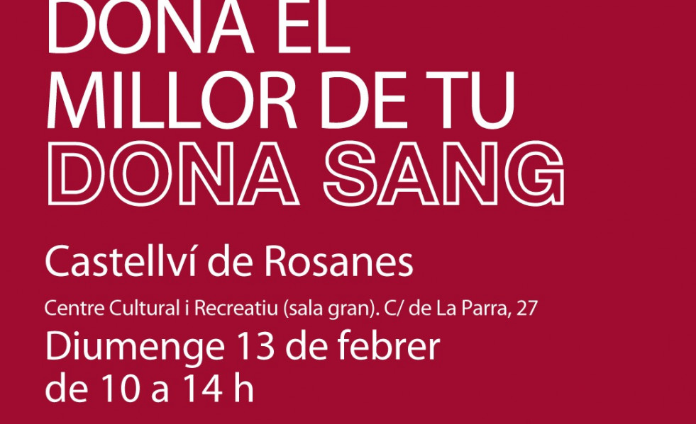 Banc de sang a castellvi febrer