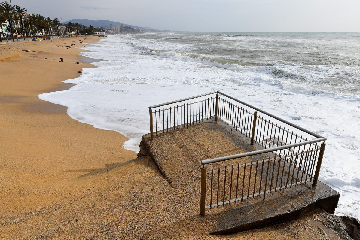 Una imagen de la playa Pont d'en Botifarreta de Badalona (Barcelona)