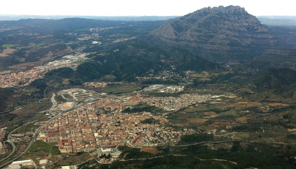 Olesa de Montserrat (vista aèria)
