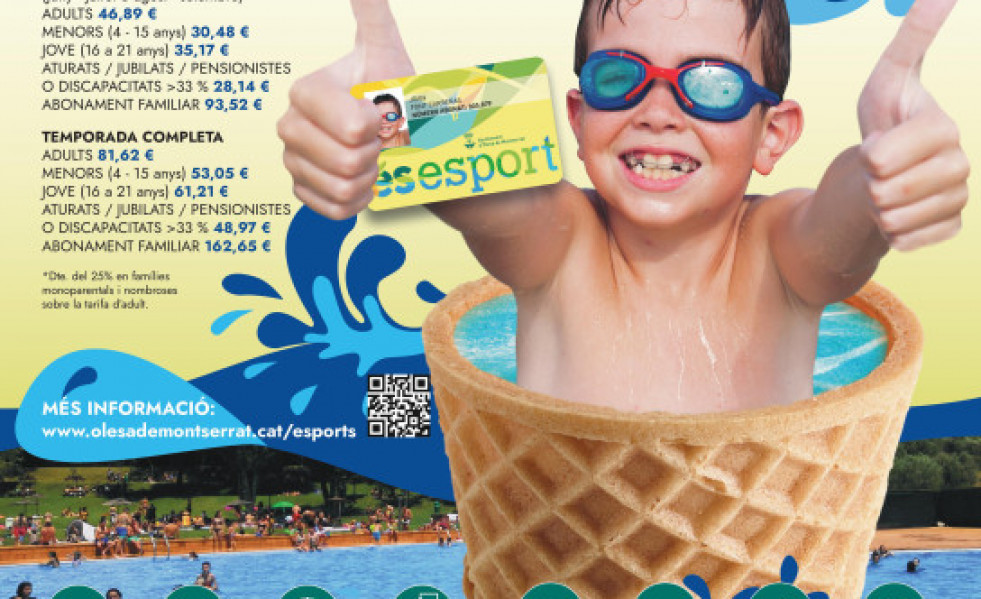 Cartell piscina municipal 2022 ookk