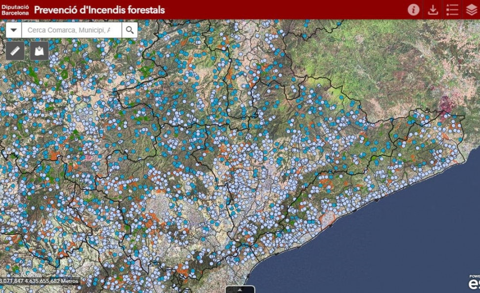 La Diputación de Barcelona publica nuevos datos en abierto para prevenir incendios