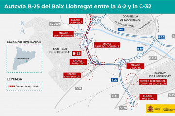 EuropaPress 4840327 zona actuacion obras prolongacion autovia baix llobregat barcelona