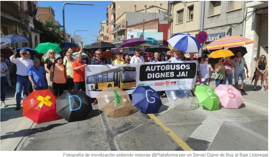 Manifestacion busesbaix vilapress