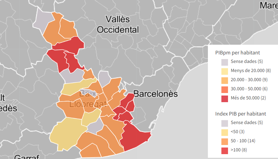 PIBpm por habitante @Observatori Consell Comarcal