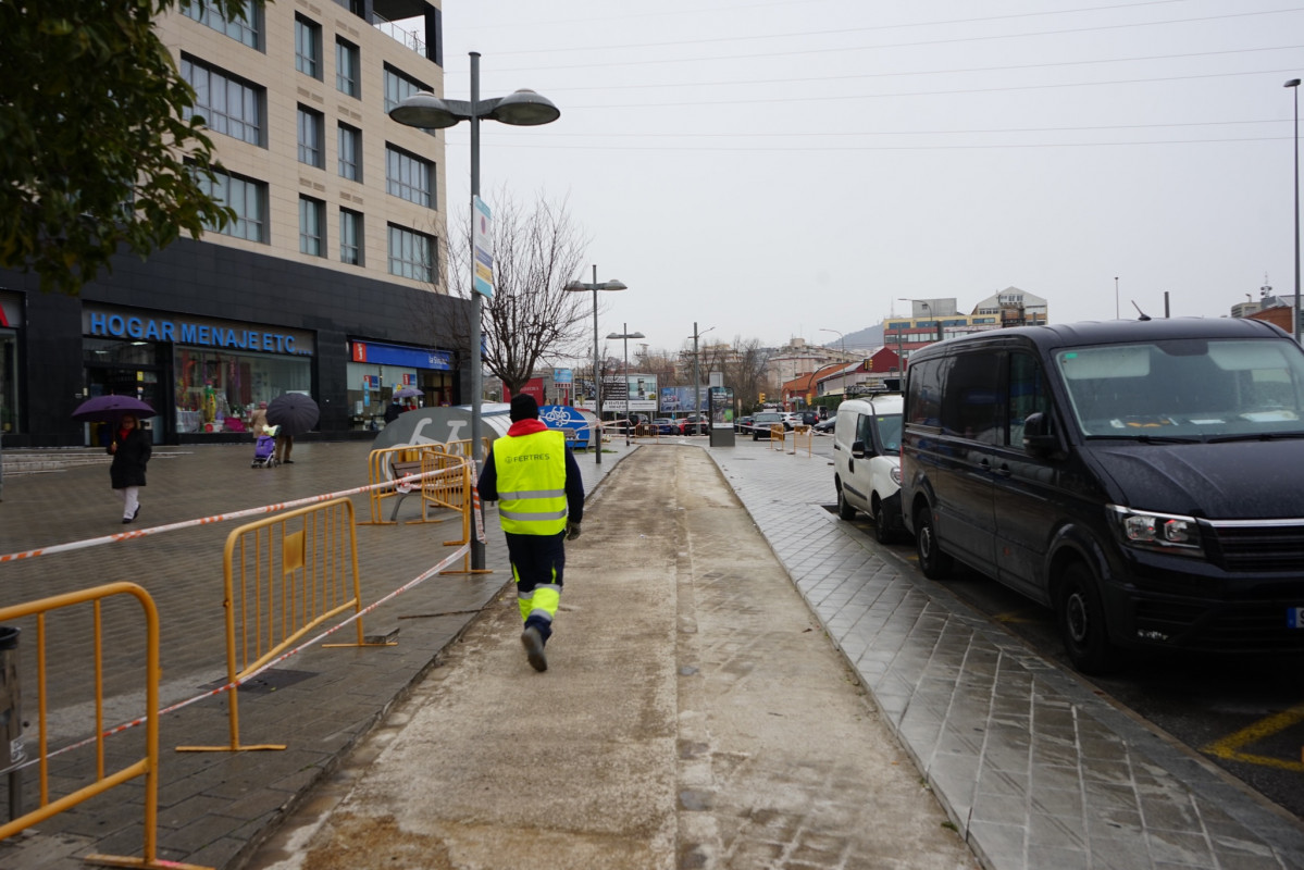 Obres carril bici avinguda barcelona 2