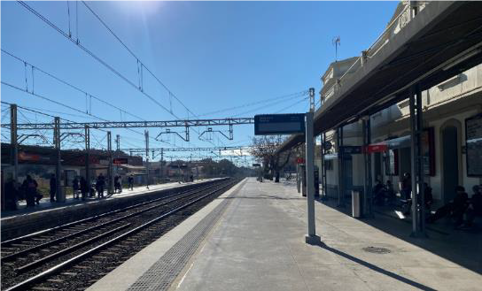 Andenes estacion castelldefels