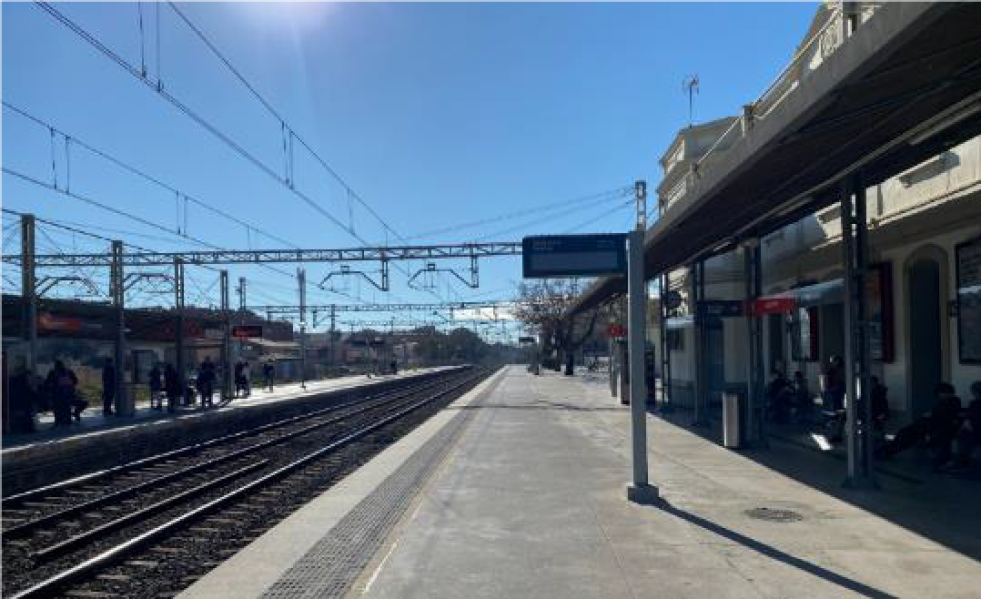 Andenes estacion castelldefels