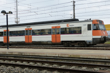 Archivo - Un tren de Rodalies.