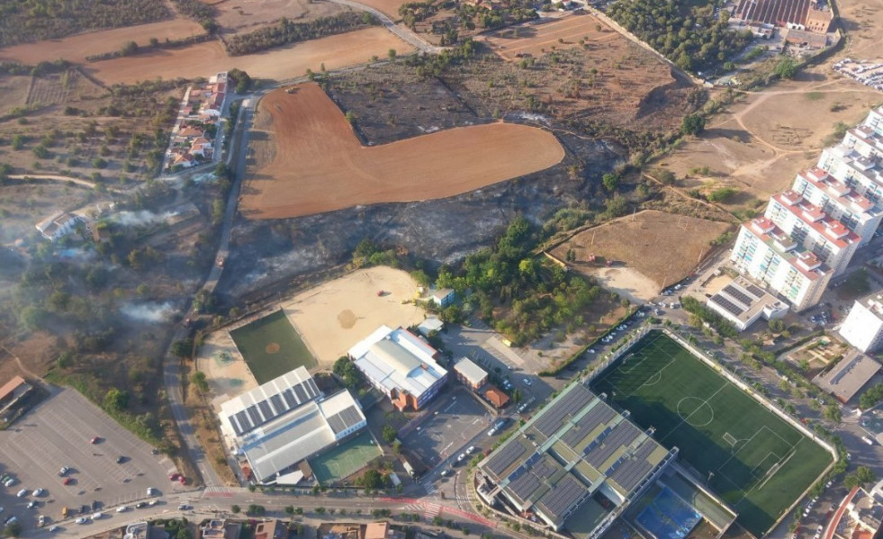 Incendio en Sant Boi (Barcelona)