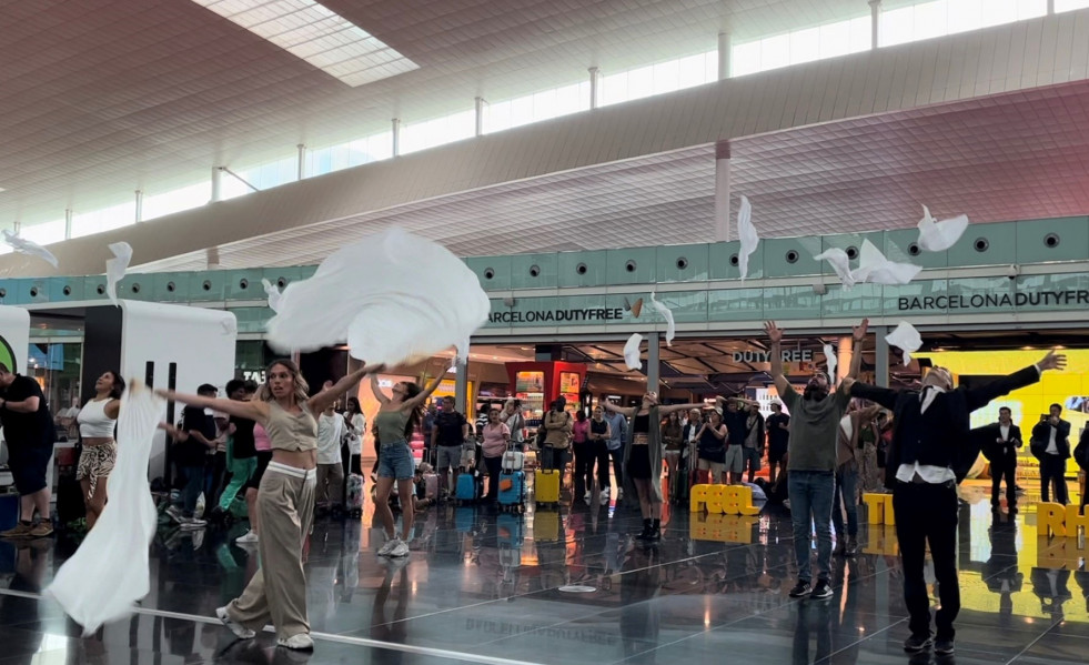 Una de las actuaciones realizadas e el Aeropuerto de Barcelona-El Prat.